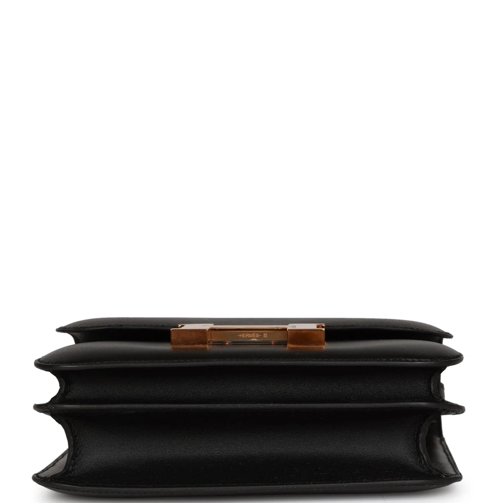 Black Veau Monsieur Rose Gold Hardware Bag K55444