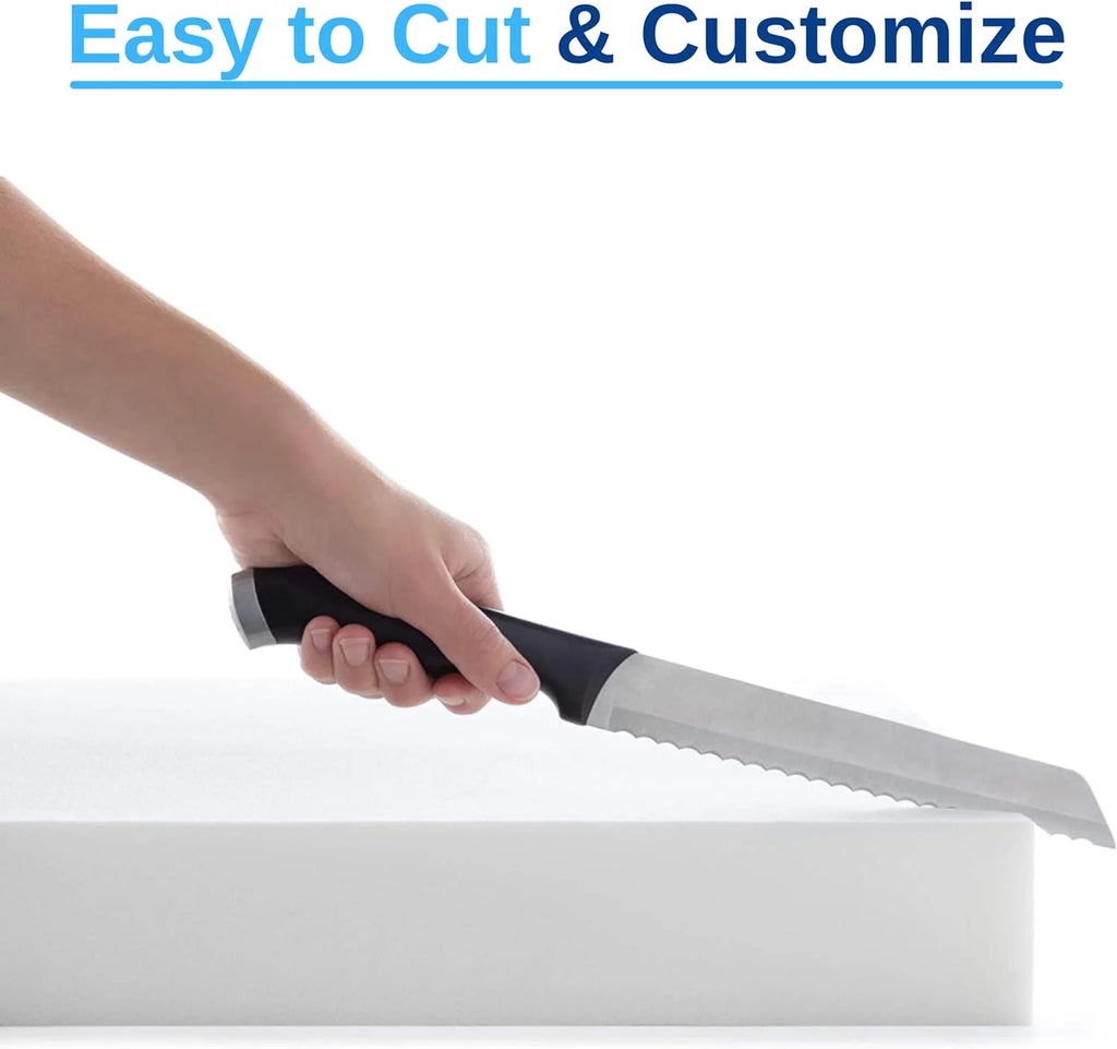 18" x 82" Cool Gel Memory Foam Bench Cushion Replacement Medium Firm Y5038