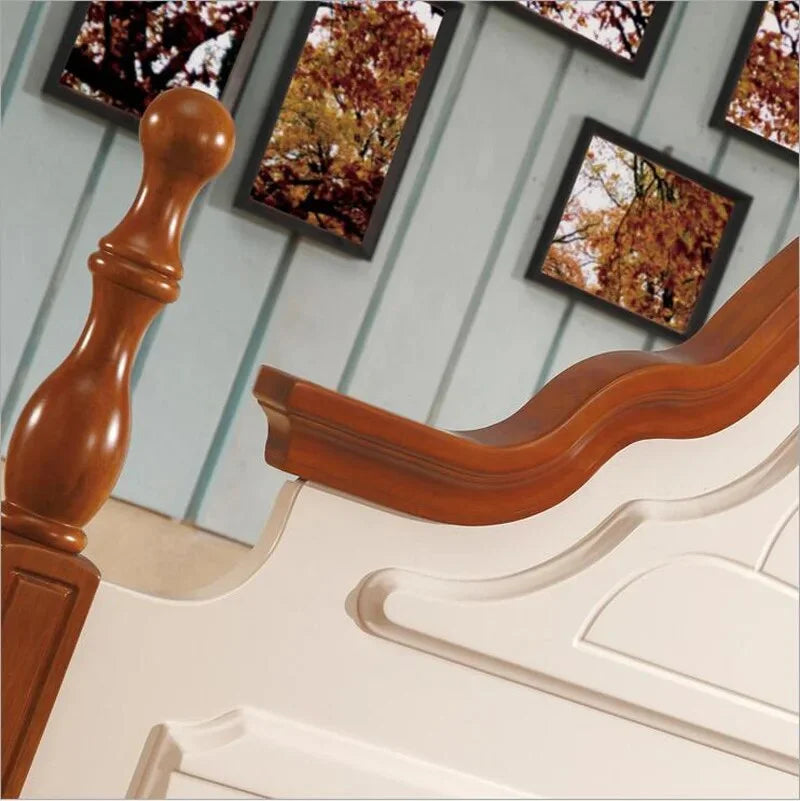 Rustic Wood Bed O617979