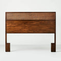 Brown Cane Wood Headboard Q939