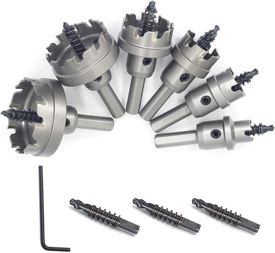 6pcs TCT Hole Saw Set with 3/8 Inch Shank B76596