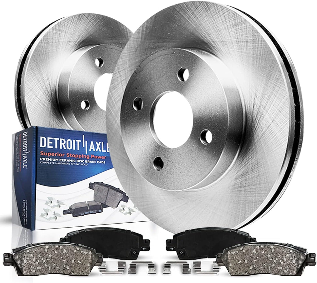 Front Disc Rotors + Brake Pads 4pc Set A272164