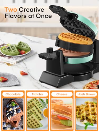 1400W Double Belgian Waffle Maker S164853
