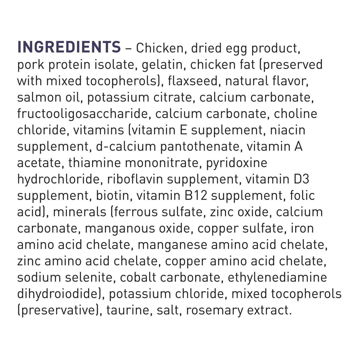 Chicken Formula Dry Cat Food Z24690
