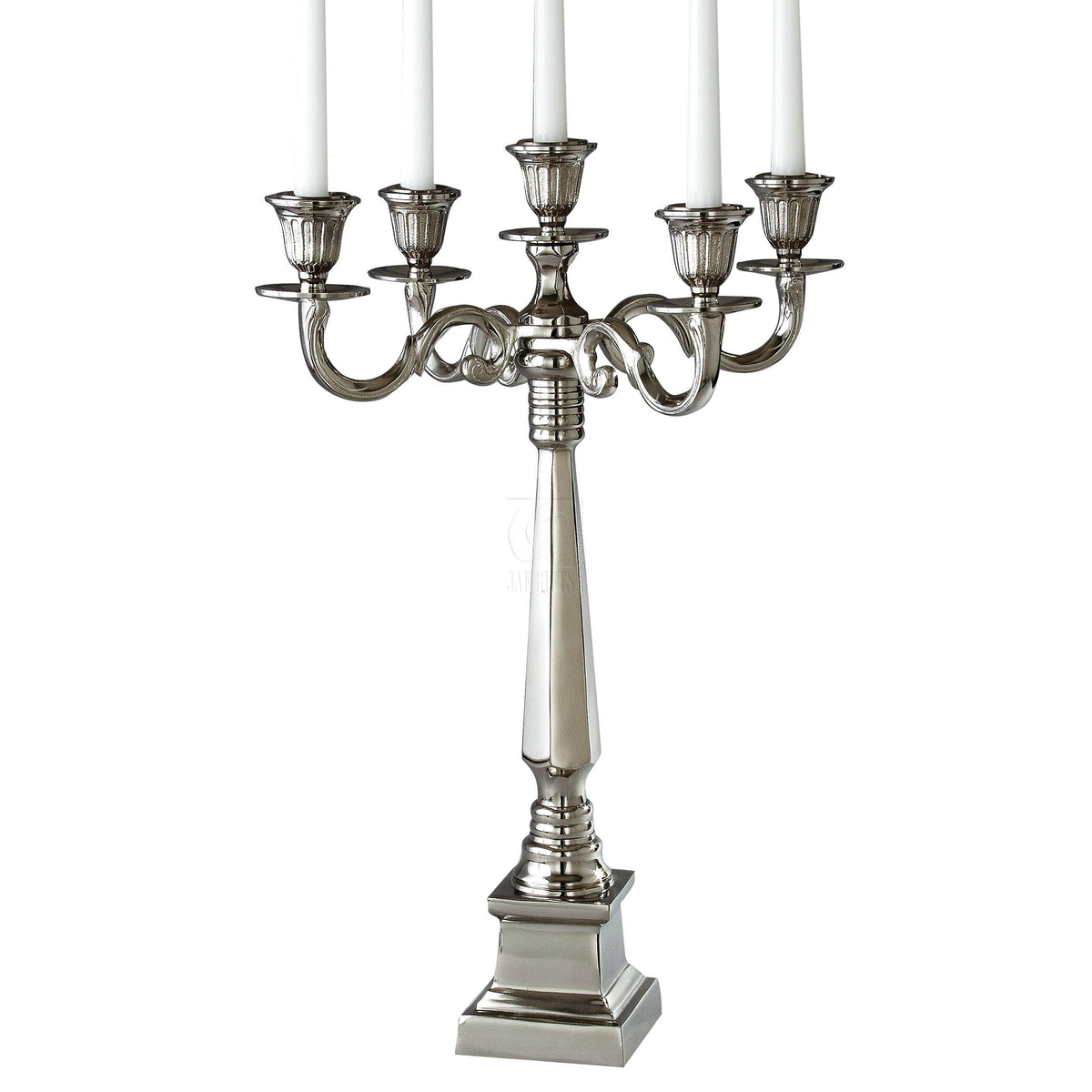 Nickel Plated 5 Light Candelabra T583