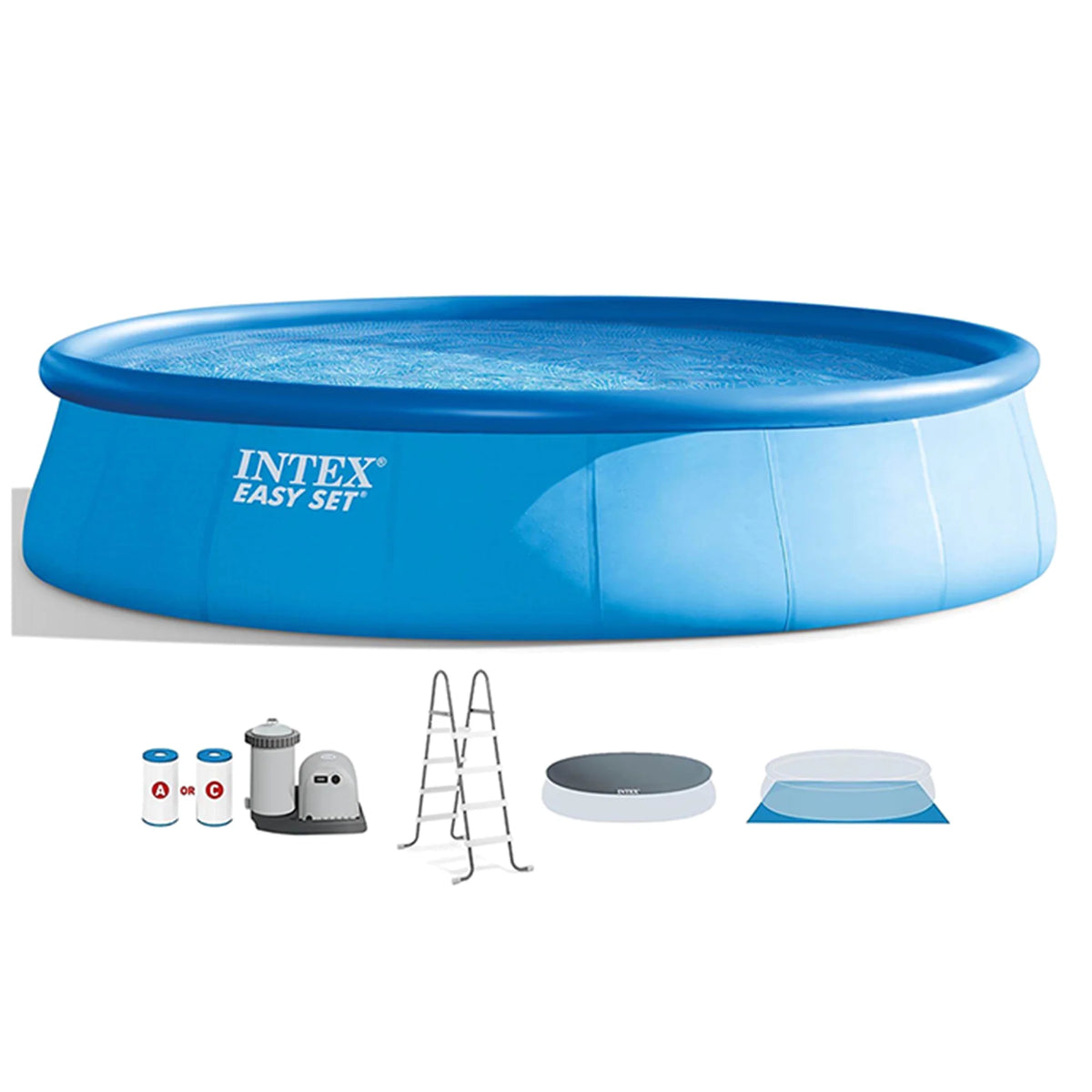 Inflatable Pool with Pump, Ladder & Maintenance Kit H789654