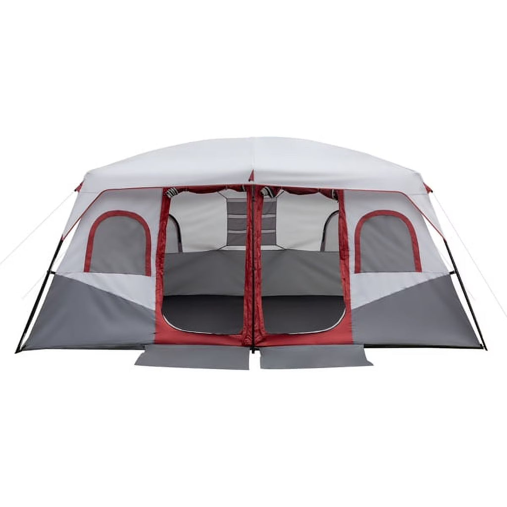 10 Person 2 Room Family Cabin Tent with Storage Pockets P53149
