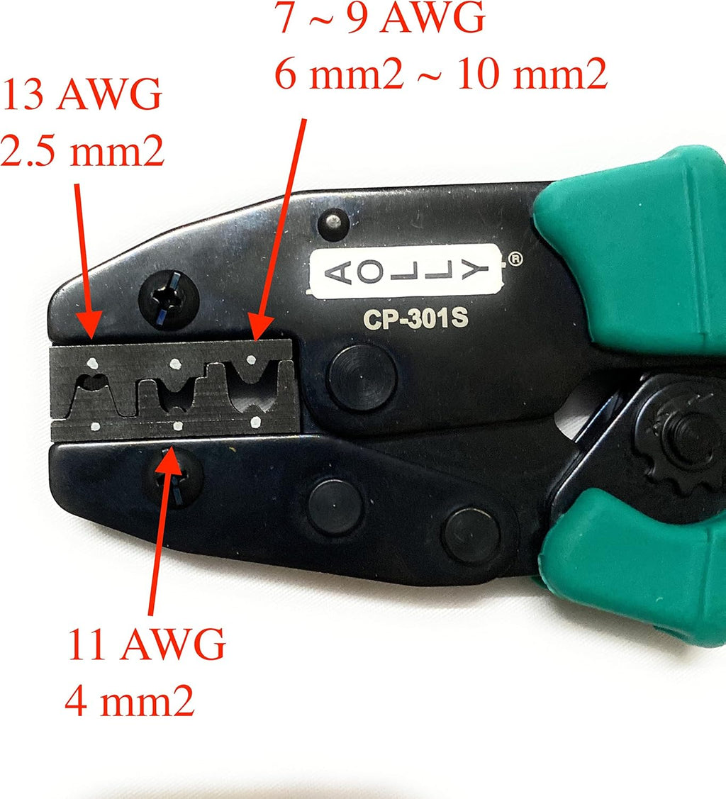 Solar Terminal Crimping Tool 13AWG 11AWG 9 to 7AWG M330