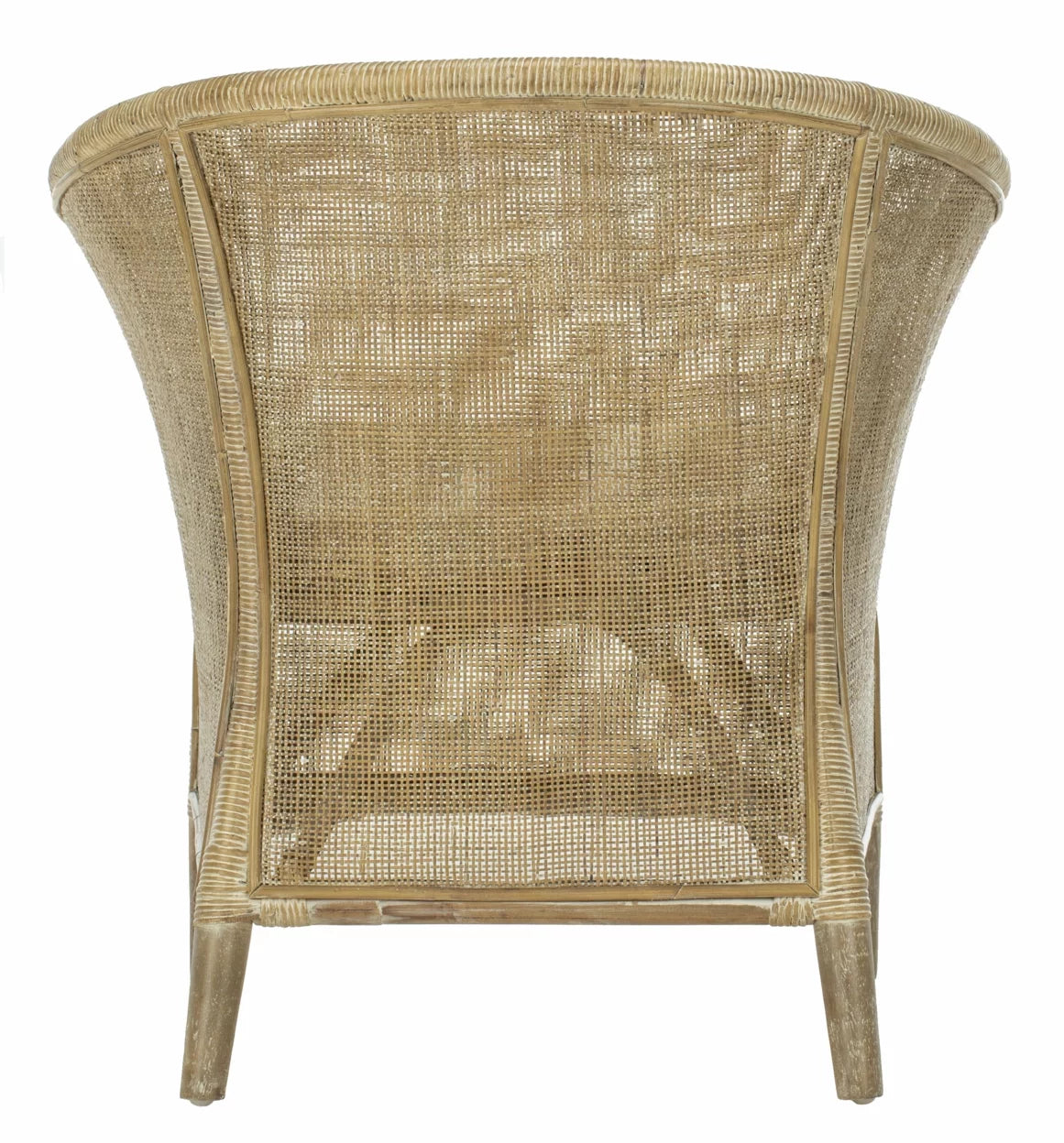 Grey White Wash Rattan Arm Chair C7849
