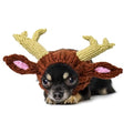 Knit Deer Antler Snood Wrap for Pets P65245