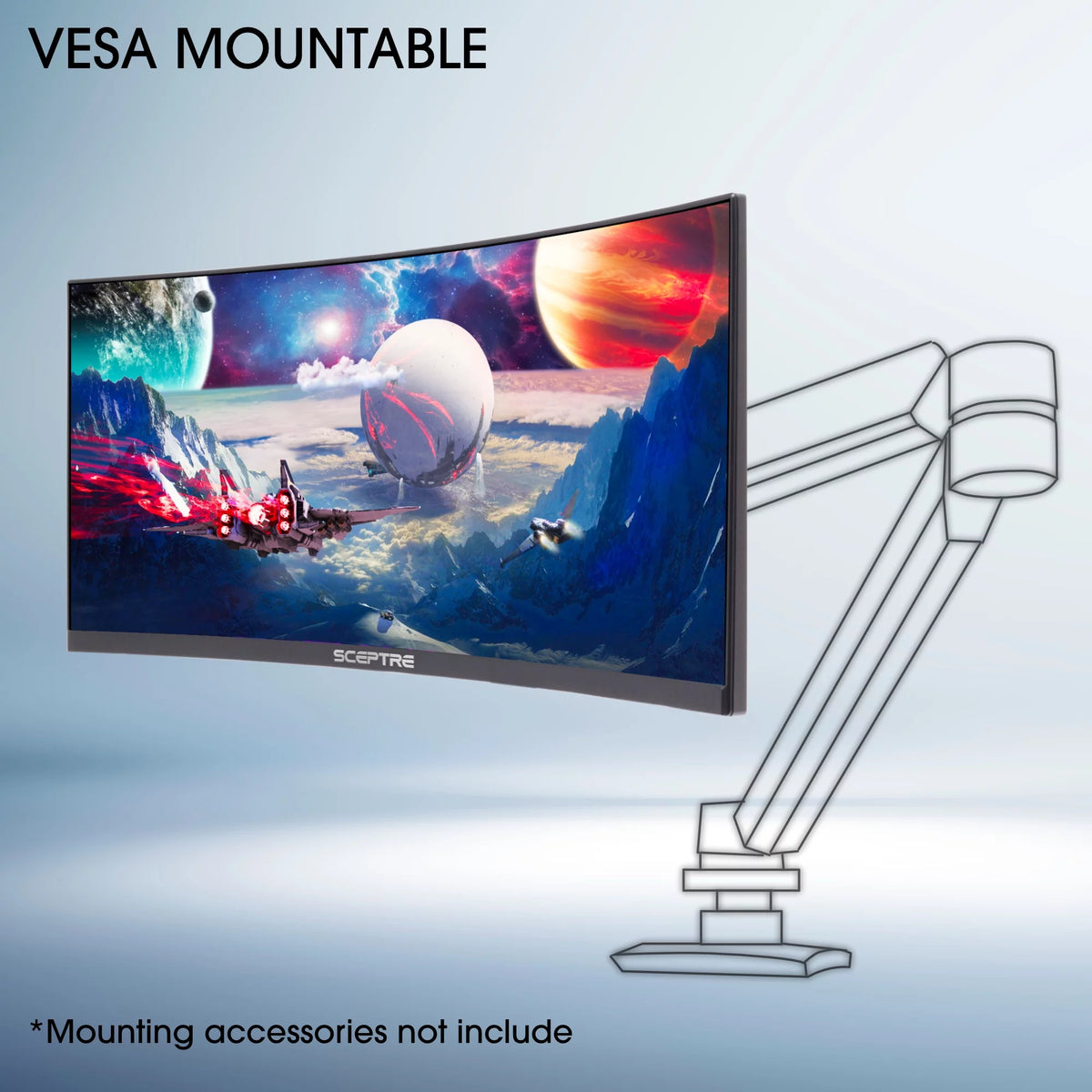30" Curved VA LED Monitor 2560 x 1080 200 Hz K17457