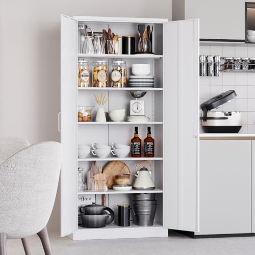 Metal Storage Cabinet with 2 Adjustable Shelves 36" H J19834
