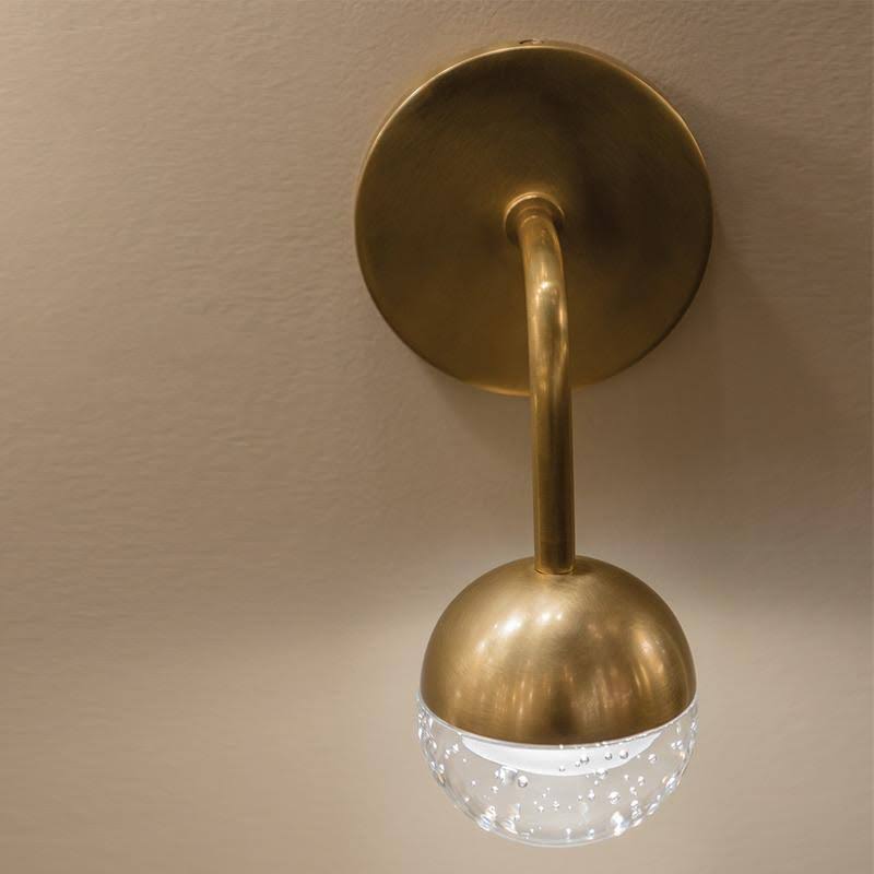 Aged Brass LED Bath Light I511105