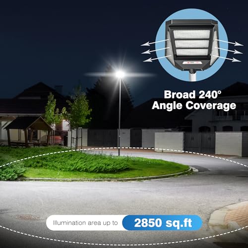 2400W Solar Street Lights Outdoor Waterproof 7000K LED O8866