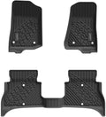 Black TPE Car Floor Liners Front & Rear Rows W483628