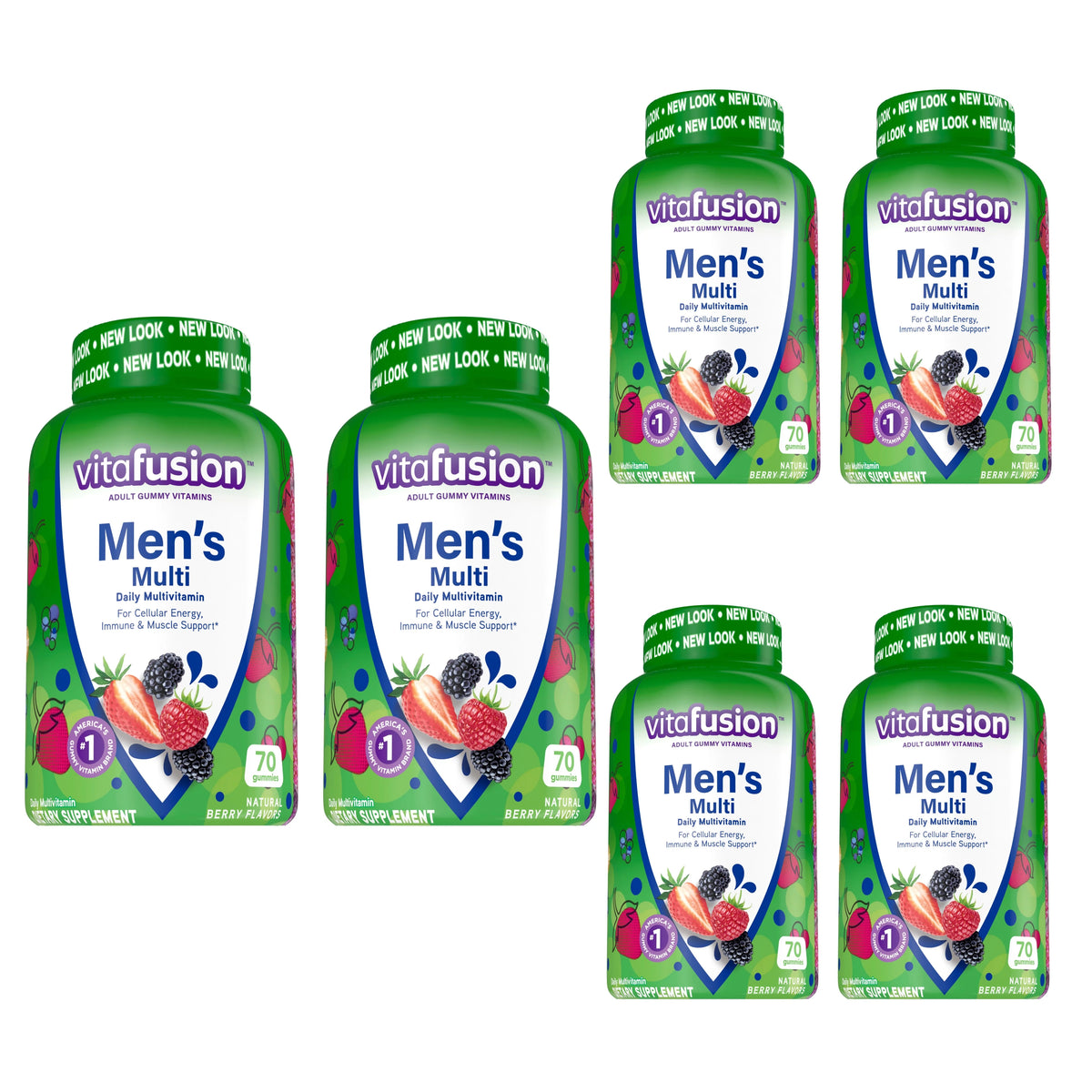 70 ea Pack of 6 Multivitamin Gummy C65423