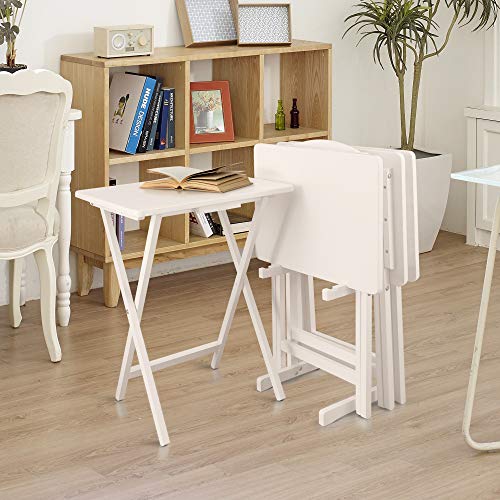 5 Piece Tray Table Set, Espresso K461