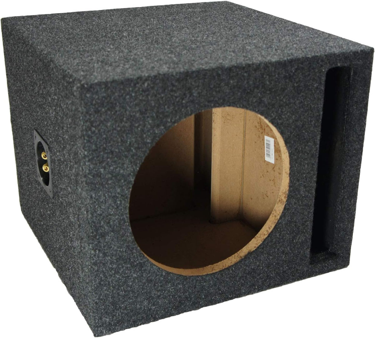 Slotted S Port Single 10 Sub Box & HA-A400.1 Car Stereo Bundle N1436