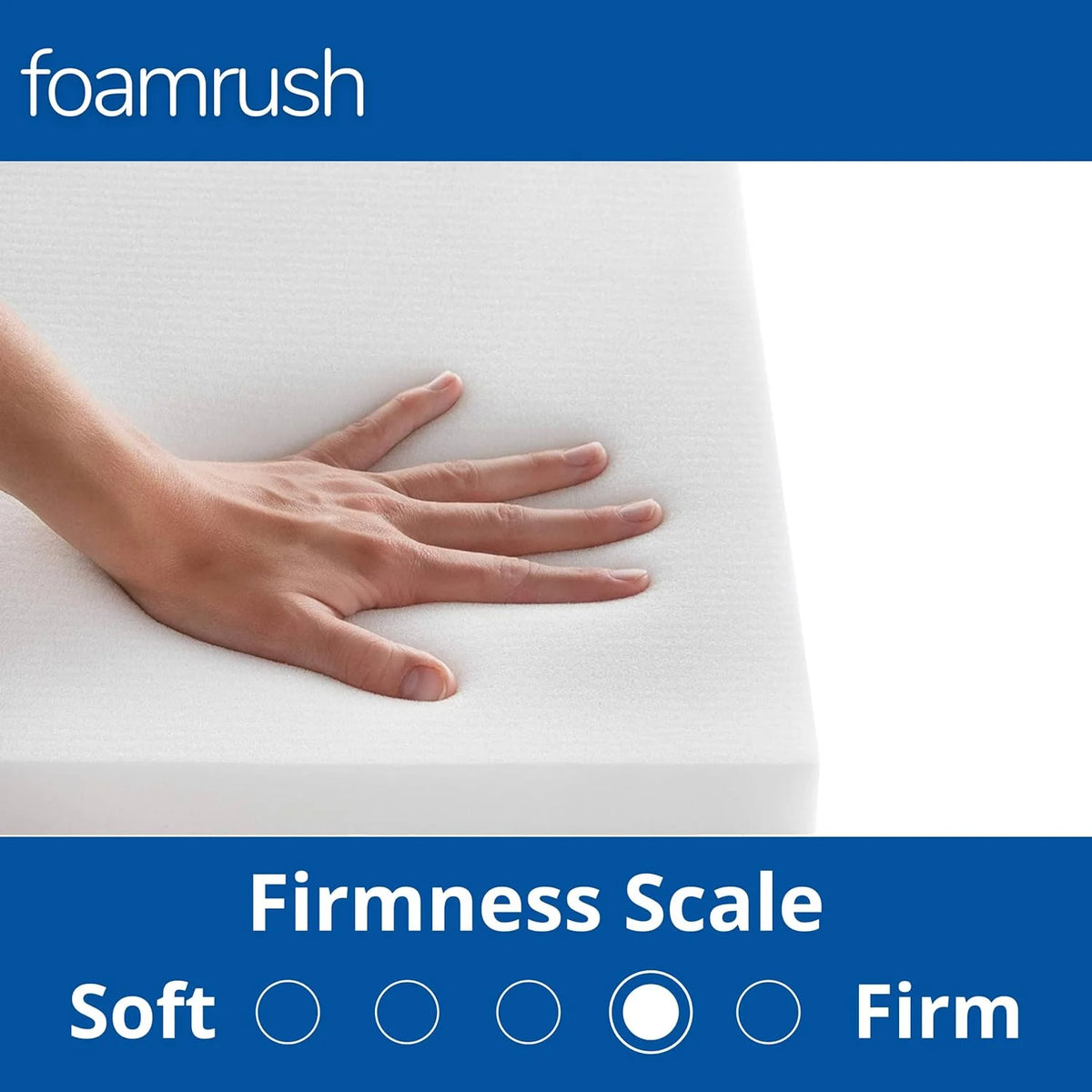 18" x 82" Cool Gel Memory Foam Bench Cushion Replacement Medium Firm Y5038