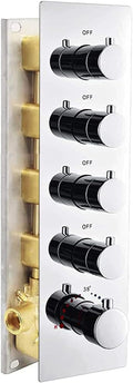 Solid Brass Chrome Trim Thermostatic Shower Diverter Valve G922