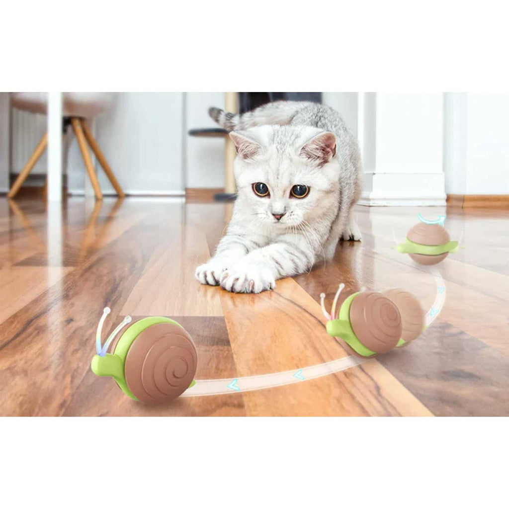 Smart Cat Toy Interactive Running Snail Z6628