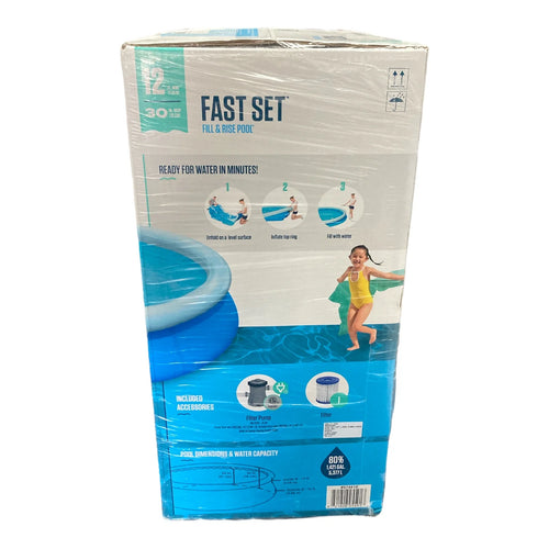 12’ x 30” Round Inflatable Pool Set G362
