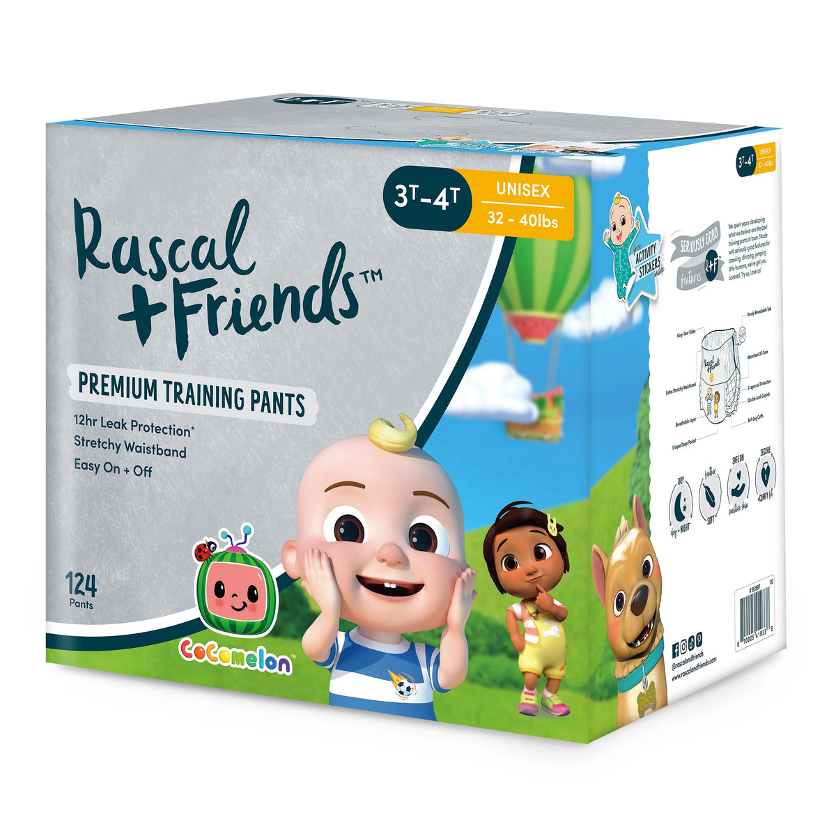 Training Pants, Size 3T-4T 124 Count M651