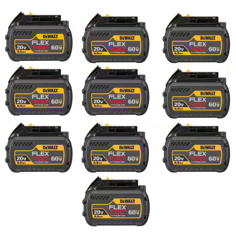 20V/60V MAX Lithium-Ion 6.0Ah Battery 10 Pack O654083