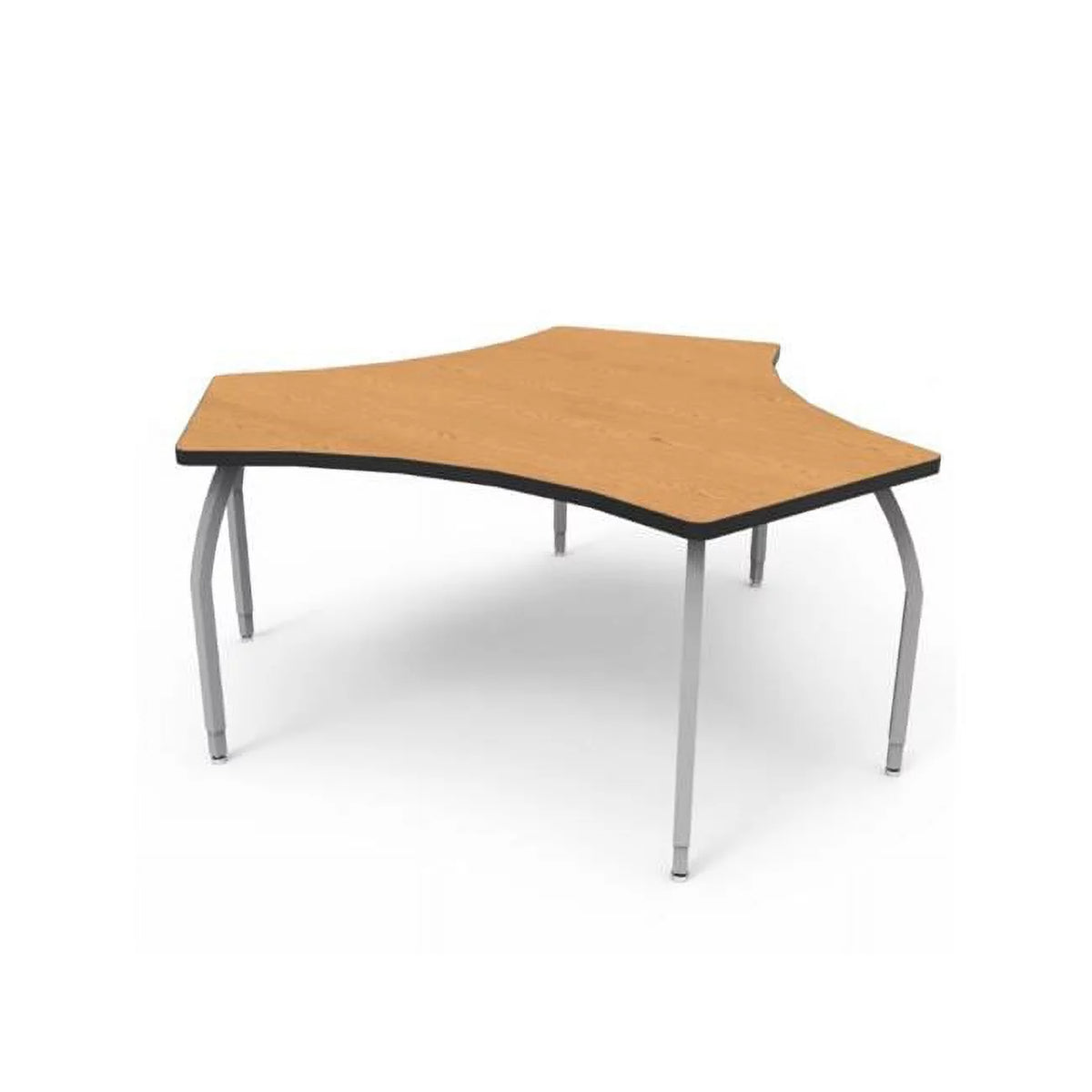 Oak Laminate Table with 4 Adjustable Legs J73632