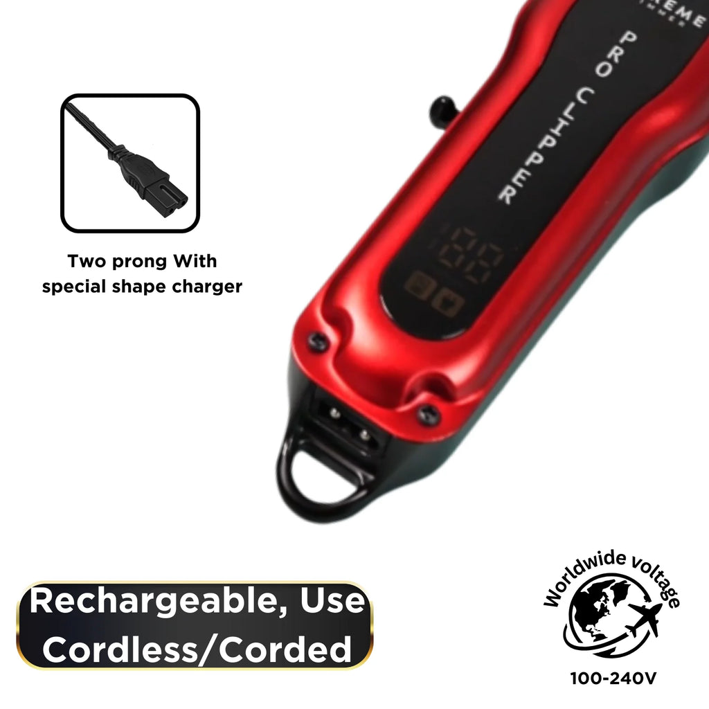 Red Cordless Professional Clipper Set E503046