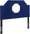 Navy Velvet King Headboard A839
