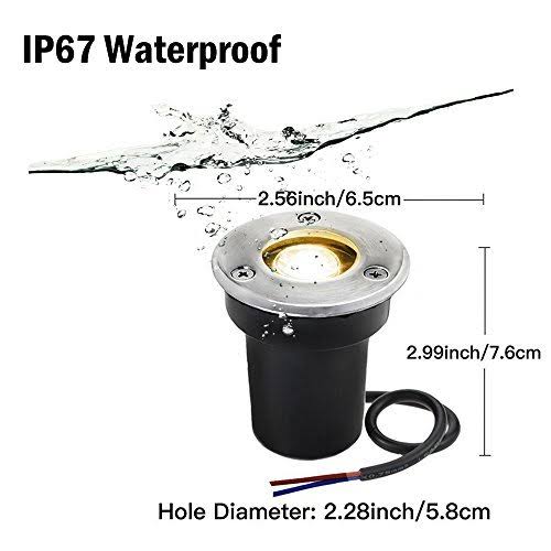 LED Pathway Lights 1W 12V-24V in Ground Well P9447