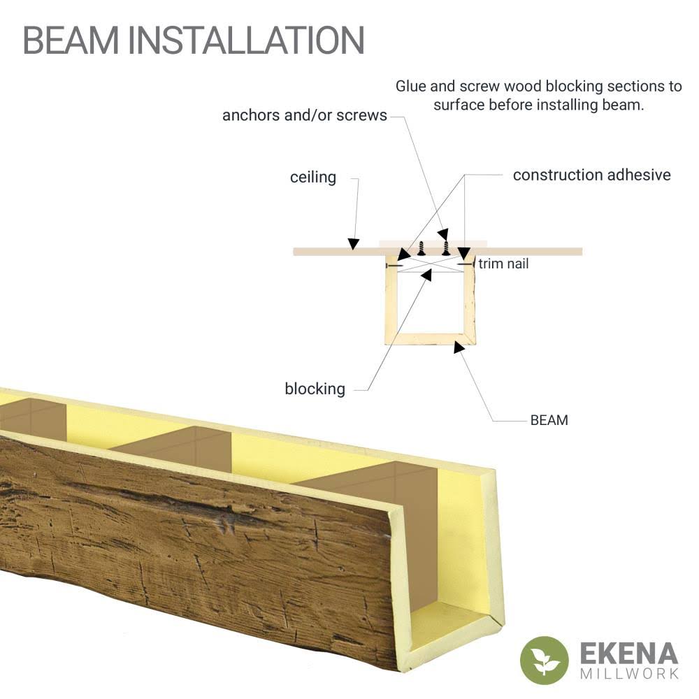 Natural Faux Wood Ceiling Beam Q4946