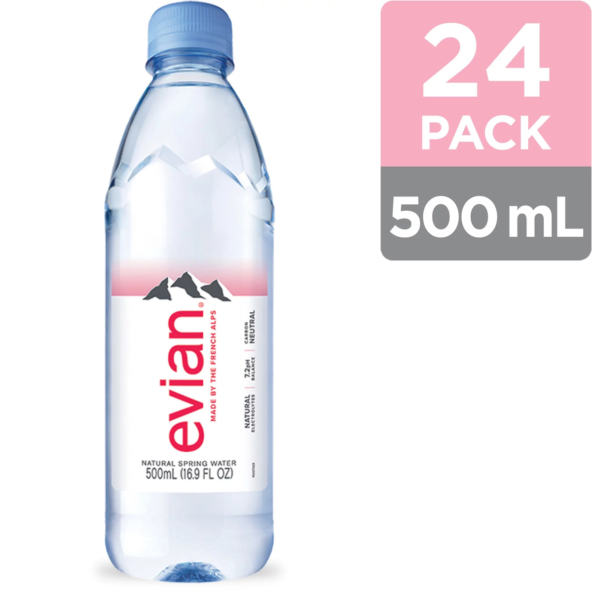 Natural Spring Water, 16.9 Fl. Oz., 6 Count H692
