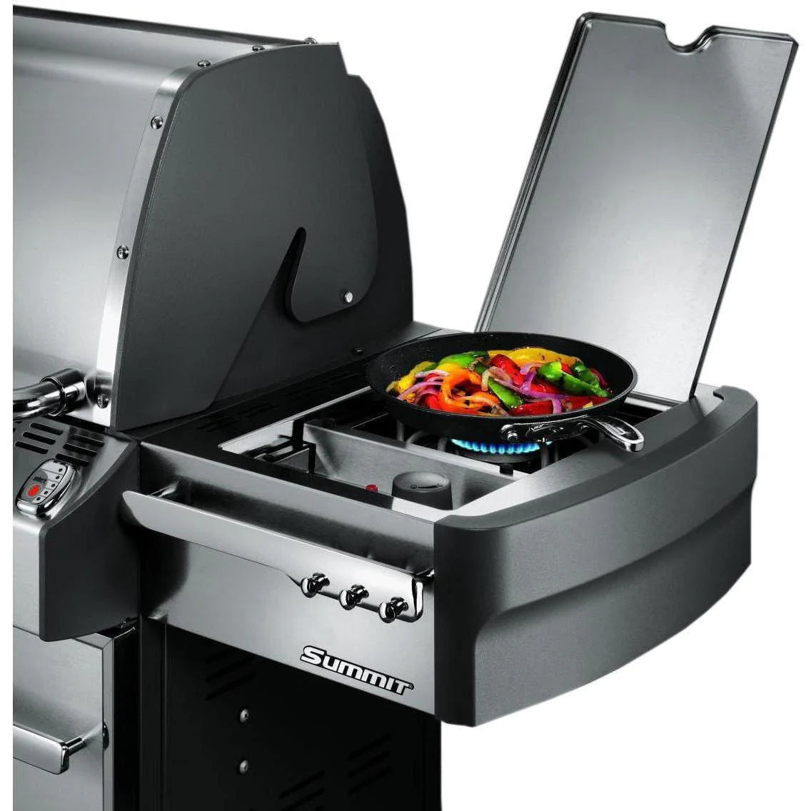 4 Burner Black Stainless Steel Cart Grill K8106