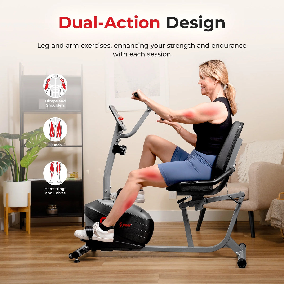 Recumbent Bike with Hand Cycle V210