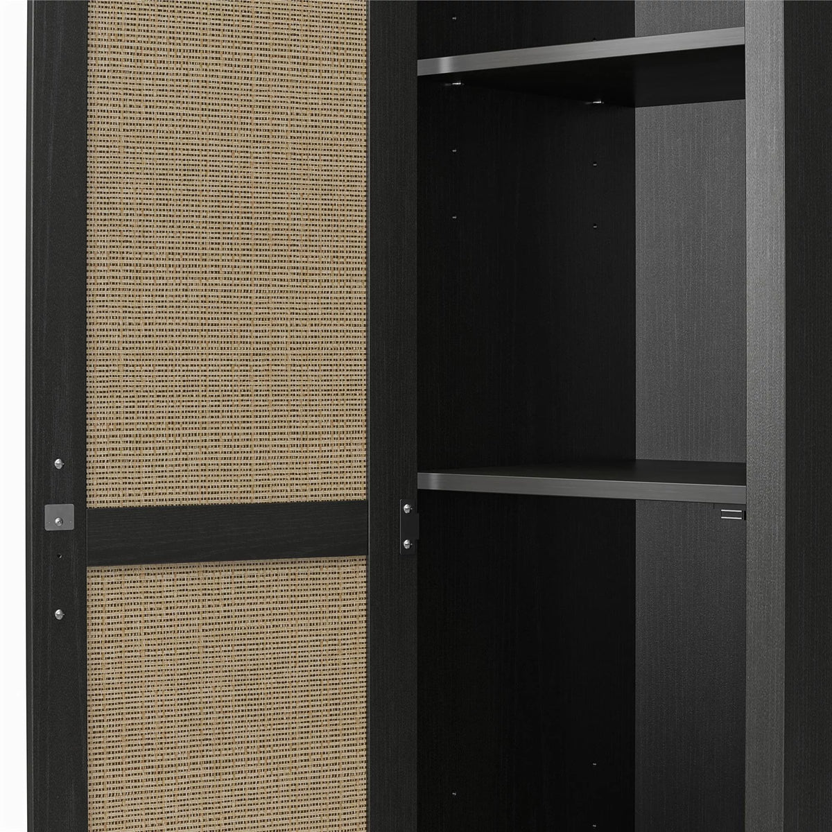 Black Oak 1 Door Cabinet V965141