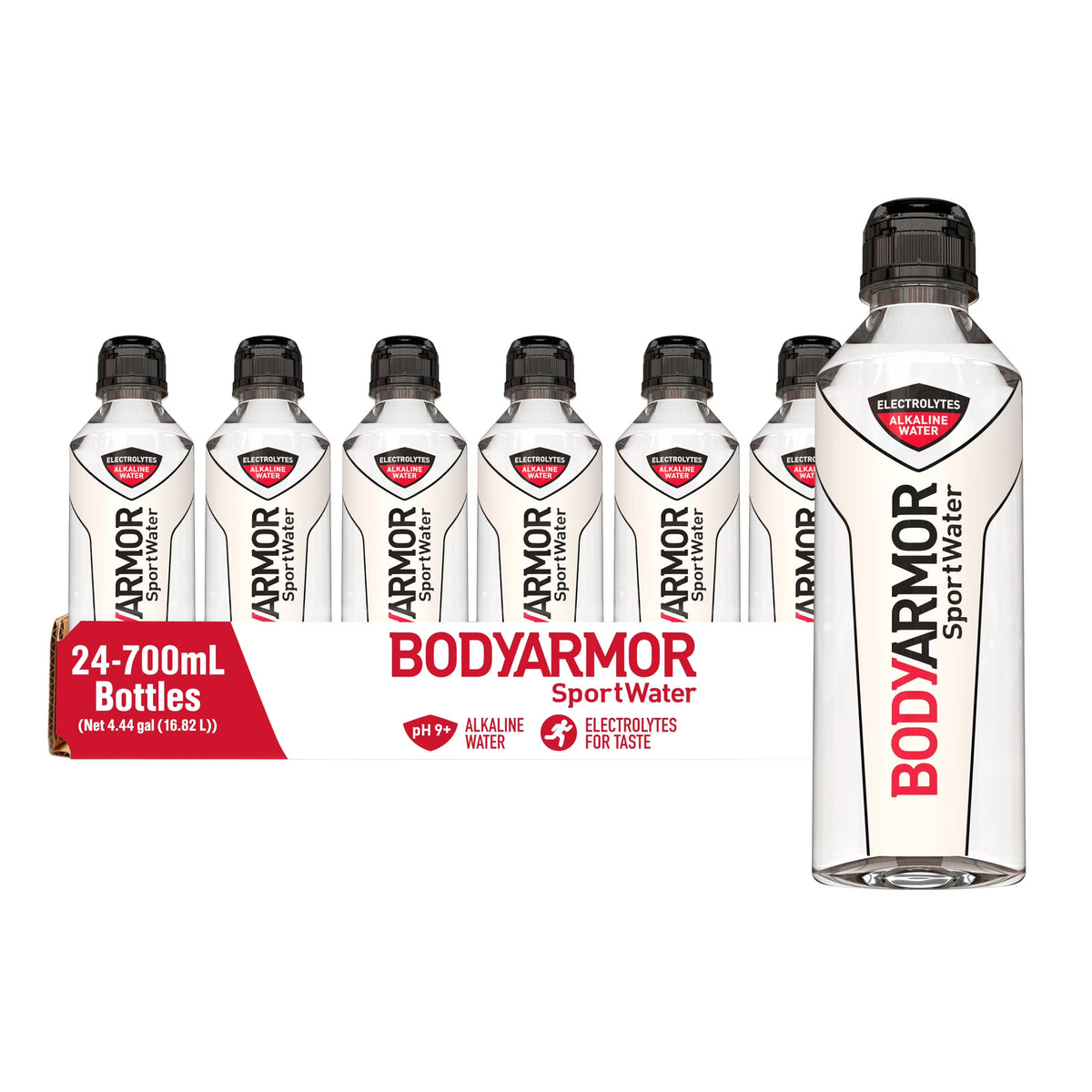 Alkaline Water Ph 9+ with Electrolytes, 700Ml Sport Cap, Pack of 24 G577797