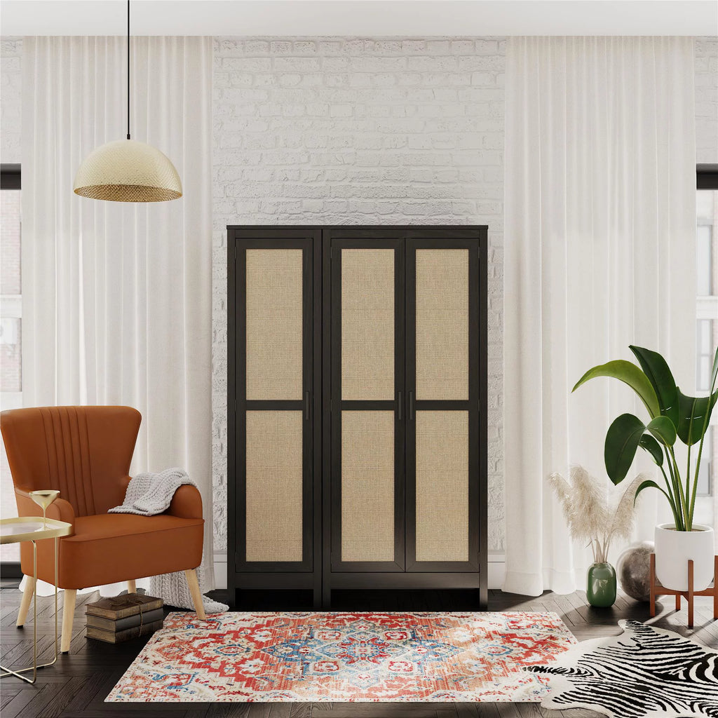 Black Oak 1 Door Cabinet V965141