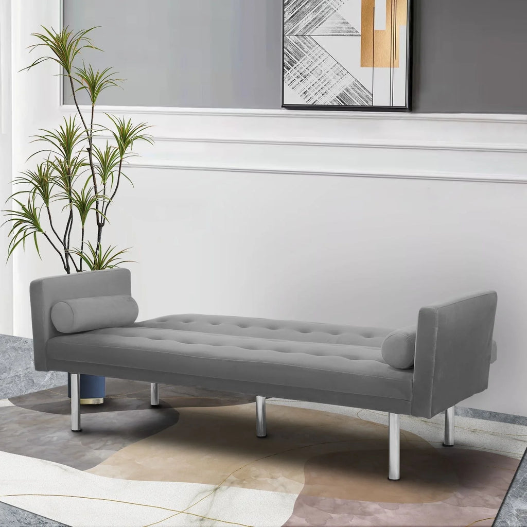 68.5" Velvet Convertible Sleeper Sofa T9478