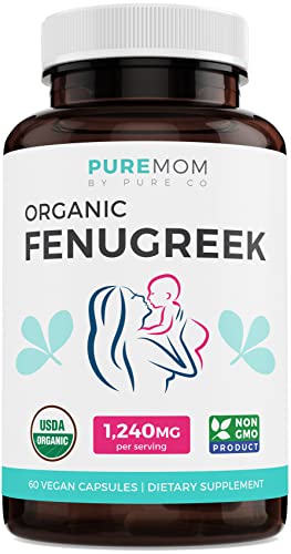 USDA Organic Fenugreek Capsules, 60 Vegan Capsules P393