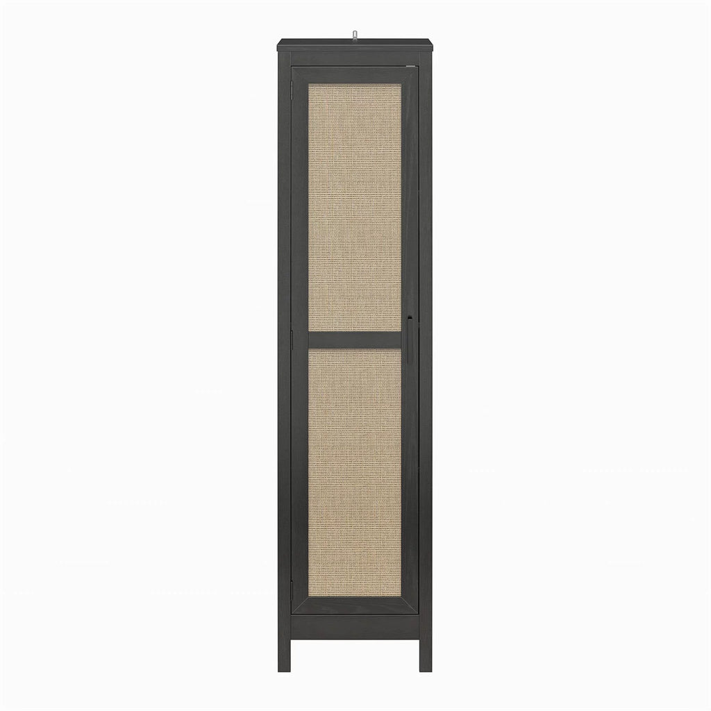 Black Oak 1 Door Cabinet V965141