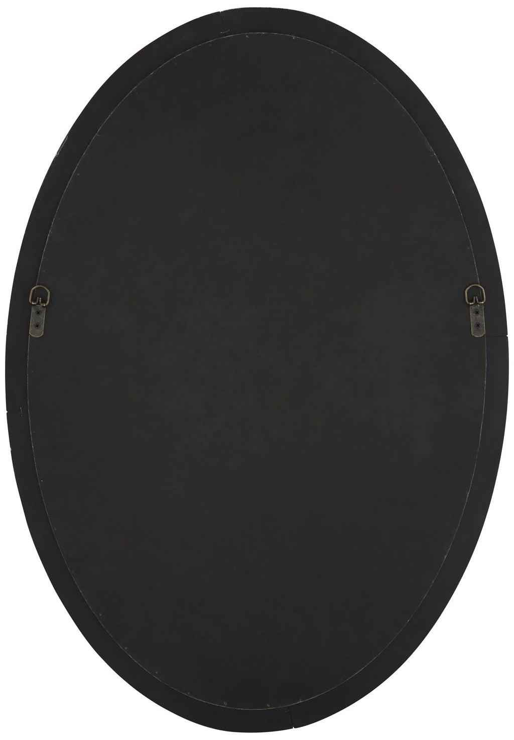 Oval Decorative Wall Mirror Beaded Trim Wood Frame 23 1/2" Wide N4735