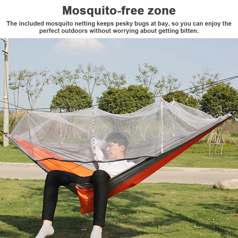 Lightweight Nylon Hammock with Mosquito Net E257