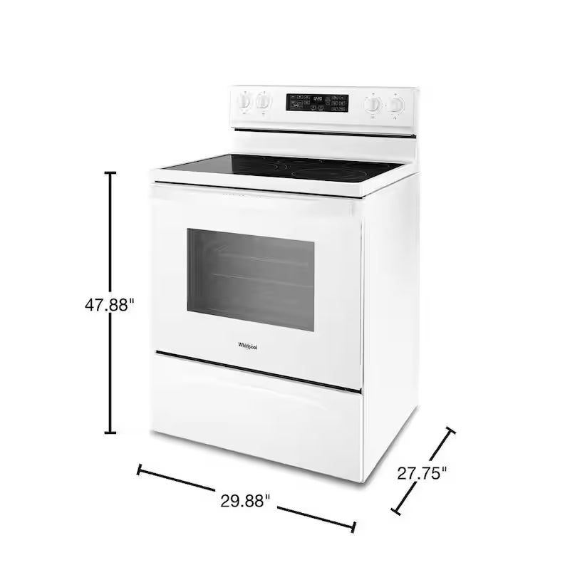 5.3 cu. ft. Electric Range in White V5088