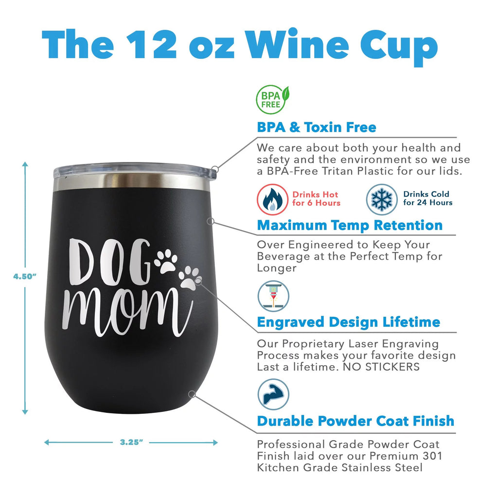 Engraved 12 oz Red Wine Cup Y911795