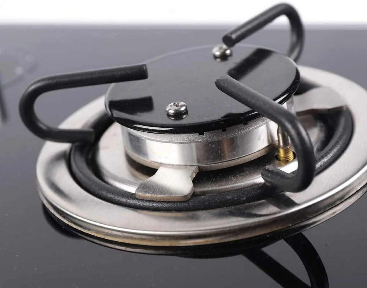 Gas Camping Stove 2 Burners with Tempered Glass Lids and Sink Comb R4523