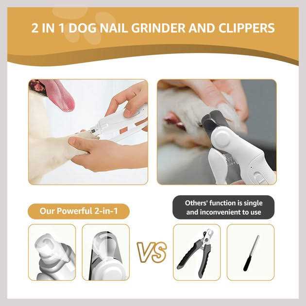 2-in-1 Dog & Cat Nail Grinders & Clippers B1272