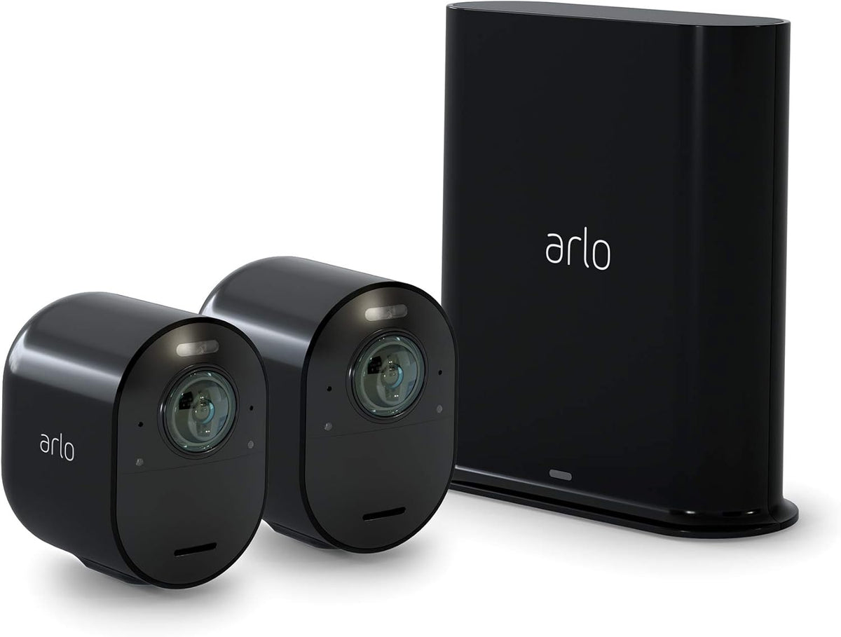 Black 4K Wireless Security Camera System W44414
