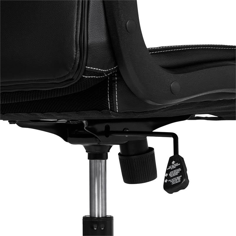Black Metal 2-Piece Desk and Chair Set Z422531